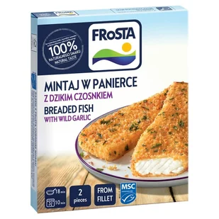 FRoSTA Mintaj w panierce z dzikim czosnkiem 240 g - Ryby świeże i mrożone - miniaturka - grafika 1