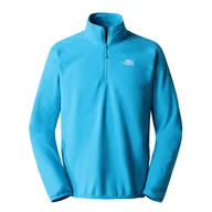 Bluzy męskie - Bluza The North Face Men's Glacier Quarter-Zip Fleece 0A5IHPJA71 - niebieska - miniaturka - grafika 1