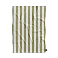 Koce - Koc pluszowy SUMMER wzór SM18  | pasy oliwkowe 80 x 60 cm - miniaturka - grafika 1