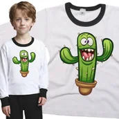 Piżamy dla dziewczynek - Piżama dziecięca Wesoły Pan Kaktus 110/116 - VoloDonum - miniaturka - grafika 1