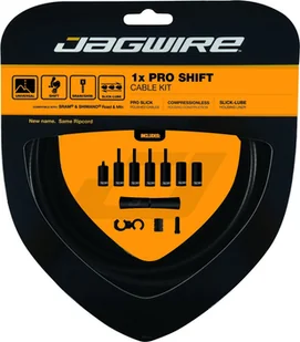 Jagwire Jagwire 1X Pro Shift Linka przerzutki - zestaw, stealth black 2020 Linki przerzutki i pancerze - Części rowerowe - miniaturka - grafika 1