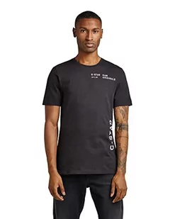 G-STAR RAW Koszulka męska Multi Stencil Graphic Slim, Czarny (Dk Black D22218-336-6484), S - Koszulki męskie - miniaturka - grafika 1