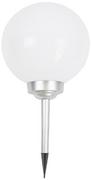 Lampy ogrodowe - SASKA GARDEN Lampa solarna kula mleczna 30x62cm - miniaturka - grafika 1