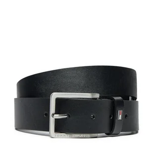 Pasek Męski Tommy Hilfiger Oliver Adj 3.5 AM0AM13020 Czarny - Paski - miniaturka - grafika 1
