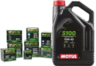 Oleje silnikowe - Olej Motul 5100 Ester 10W40 4l + Filtr HifloFiltro GRATIS! - miniaturka - grafika 1
