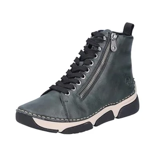 Rieker Damskie buty sznurowane 45920, zielone, 40 EU, zielony, 40 EU - Moda i Uroda OUTLET - miniaturka - grafika 1