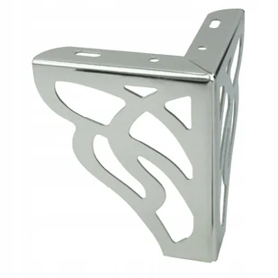 Nożka meblowa metalowa 13 cm srebrna połysk noga do mebli glamour do sofy - Meble modułowe i akcesoria - miniaturka - grafika 1