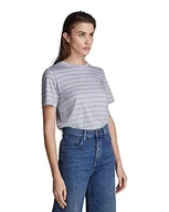 Koszulki i topy damskie - G-STAR RAW Koszulka damska Regular Fit Stripe R T Wmn, Multicolor (magnez/Ash Blue Stripe C483-d169), M - miniaturka - grafika 1