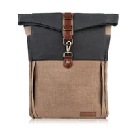 Plecaki - Męski Plecak Miejski Ze Skóry Wegańskiej Paolo Peruzzi E-06-Mc - Empik - miniaturka - grafika 1