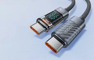 Kabel USB-C do USB-C Toocki, 1m, 100W (szary) - Kable - miniaturka - grafika 3