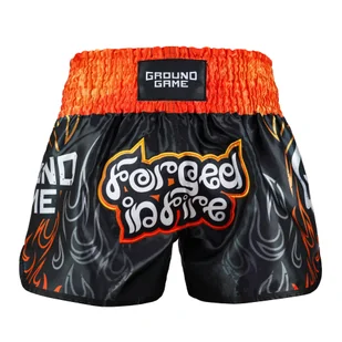 Spodenki Muay Thai Ground Game Flames - Kimona, stroje i obuwie - miniaturka - grafika 1