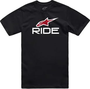 Alpinestars T-shirt ALPINESTARS RIDE 4.0 CSF TEE, Black/White/Red Rozmiar: S - Koszulki męskie - miniaturka - grafika 1