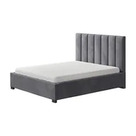 Łóżka - Łóżko FELL NEW CONCEPT tapicerowane : Rozmiar - 200x200, Tkanina - Grupa I, Pojemnik  - Bez pojemnika, Nogi - Metalowa srebrna, Grubość ramy - 7 cm - miniaturka - grafika 1