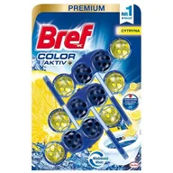 Środki do WC - Bref CHEMIA KOSMETYKI UE - C Color Aktiv Do Wc Barwiący 3x50g Lemon NIE000662 - miniaturka - grafika 1
