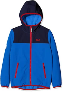 Jack Wolfskin Dziecięca kurtka Fourwinds Kids, Coastal Blue, 116 - Kurtki i płaszcze dla chłopców - miniaturka - grafika 1