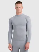 Pozostała odzież narciarska - Bielizna męska termoaktywna bezszwowa (góra) 4F 4FWAW25USEAM224-24S Szary S/M - miniaturka - grafika 1