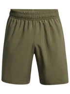 Spodenki męskie - Under Armour Szorty sportowe "Woven" w kolorze khaki - miniaturka - grafika 1