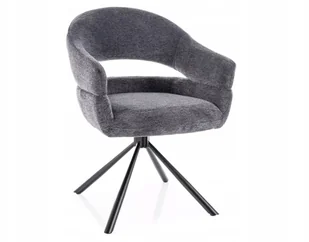 Krzesło do salonu BORGO RAVEN CIEMNY SZARY - Krzesła - miniaturka - grafika 1