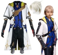 Stroje karnawałowe - Strój Kostium Albedo Genshin Impact Cosplay Anime Wig L/Xl 170/176 - miniaturka - grafika 1