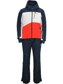 Kurtki narciarskie - Peak Mountain 2-częściowy zestaw "Cerome" w kolorze granatowo-pomarańczowo-białym - miniaturka - grafika 1