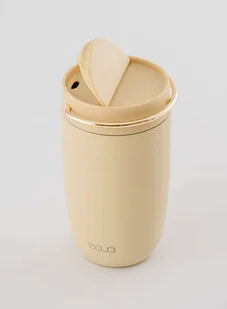 Kubek izolowany z uchwytem EQUA Cup 300 ml - butter - Kubki termiczne - miniaturka - grafika 4