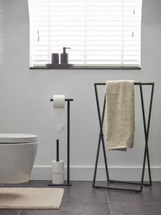 Stojak na papier toaletowy Icon czarny - Stojaki i wieszaki na papier toaletowy - miniaturka - grafika 1