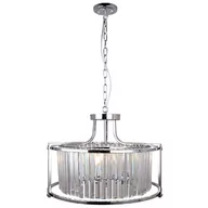 Lampy sufitowe - Wisząca lampa glamour CGASBURP na łańcuchu nad stół chrom - miniaturka - grafika 1