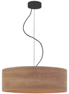 Lampy sufitowe - Nowoczesna lampa wisząca do salonu HAJFA ECO fi - 50 cm - kolor orzechowy - miniaturka - grafika 1