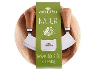 Gerlach Tasak do ziół z deską NATUR | - Noże kuchenne - miniaturka - grafika 1