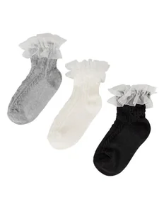 JENNY Skarpety 7KB-004-SS25 (3-pack) Biały - Skarpetki dla dzieci - miniaturka - grafika 1