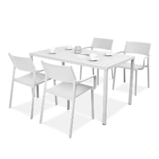 Komplet ogrodowy Nardi TRILL/CUBE 140 4+1 Bianco - Meble ogrodowe Komplet ogrodowy Nardi TRILL/CUBE 140 4+1 Bianco - Meble ogrodowe - miniaturka - grafika 1