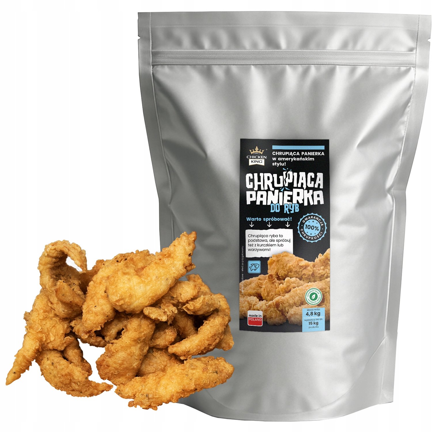 Chrupiąca panierka do ryb w amerykańskim stylu kfc Chicken King 4,8kg