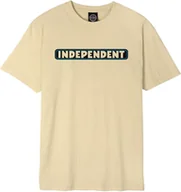 Koszulki męskie - t-shirt męski INDEPENDENT BAR LOGO TEE Sand - miniaturka - grafika 1