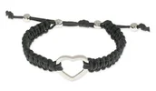 Bransoletki - BRANSOLETKA PLECIONA Z SERCEM I KORALIKAMI - miniaturka - grafika 1