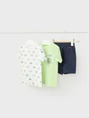 Koszulki i topy damskie - Mayoral Komplet t-shirt, top i spodenki 1645 Kolorowy Regular Fit - miniaturka - grafika 1