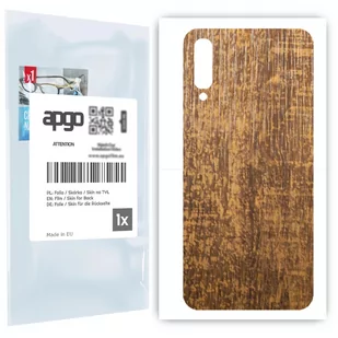 Folia naklejka skórka strukturalna na TYŁ do Samsung Galaxy A70 -  Drewno Dąb Stary - apgo SKINS - Szkła hartowane na telefon - miniaturka - grafika 1
