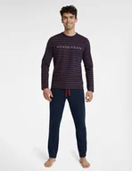 Piżamy męskie - Henderson Umbra 40959-59X Granatowa piżama męska - miniaturka - grafika 1