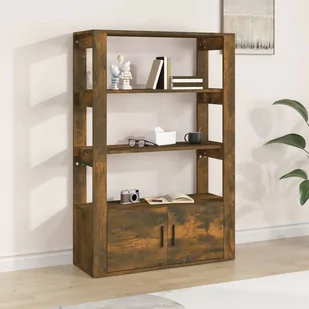 Szafka, przydymiony dąb, 80x30x119,5cm, materiał drewnopochodny - Szafki do salonu - miniaturka - grafika 1