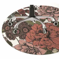 Podnóżki, podpórki, podkładki - Podkładka pod krzesło obrotowe Jesienne kwiaty fi100 cm - miniaturka - grafika 1