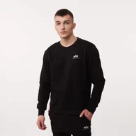 Bluzy męskie - Alpha Industries Basic Sweater Small Logo BLACK - miniaturka - grafika 1