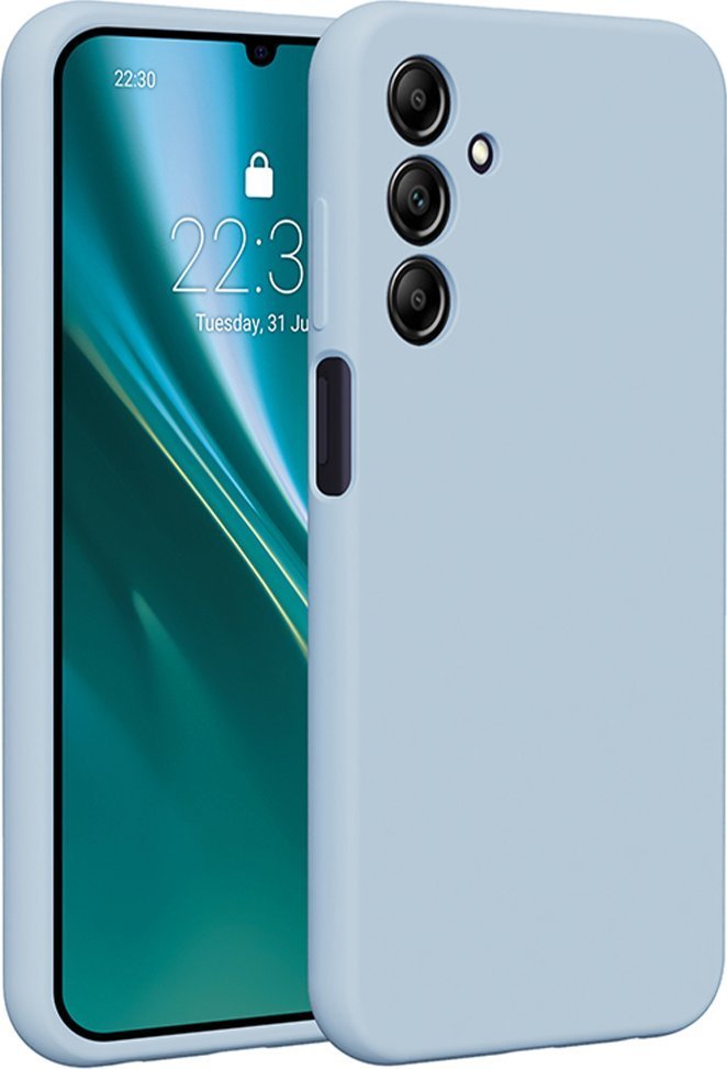 Etteri Nakładka Etteri Silicone Case do Samsung Galaxy A25 5G global jasnoniebieska