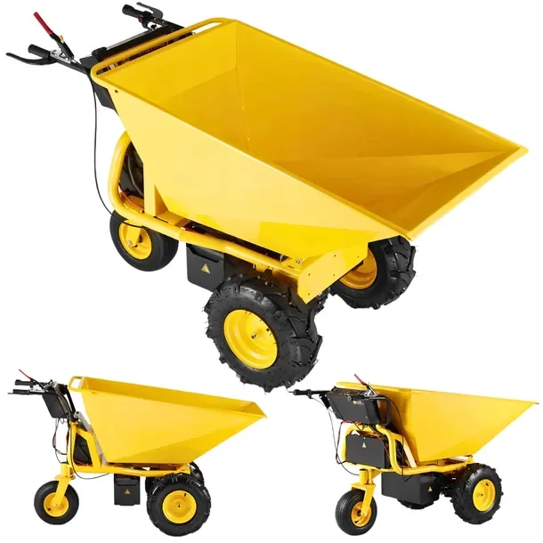 Taczka Elektryczna Wózek Wozidło Elektryczne Udźwig 500 Kg 240L Pojemności