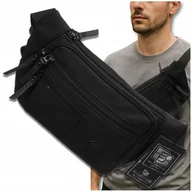 Nerki - Saszetka Nerka BAD&BAGS Męska Na Ramię Czarna Biodrowa Sportowa Biodrówka - miniaturka - grafika 1