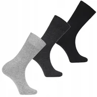 Skarpetki męskie - 3x Eleganckie MĘSKIE SKARPETKI Wełniane Moraj 3 Pary r. 43-45 - miniaturka - grafika 1