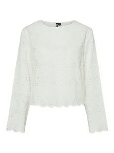 Pieces Sweter "Tarmorine" w kolorze białym - Swetry damskie - miniaturka - grafika 1