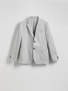 Reserved - Marynarka slim fit z domieszką wiskozy - jasnoszary - Kurtki męskie - miniaturka - grafika 1