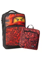 Plecaki szkolne i tornistry - Plecak szkolny LEGO 24L - LEGO Mortensen Maxi Plus NINJAGO - red - miniaturka - grafika 1