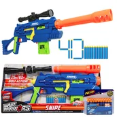 Zabawki militarne - Zestaw Pistolet Buzz Bee Ultra-Tek - Snajperka Master Tek 48803 +Strzałki Nerf Elite A0351 - miniaturka - grafika 1