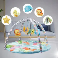 Maty edukacyjne - MATA EDUKACYJNA INTERAKTYWNA DLA NIEMOWLĄT KOKON KOJEC GNIAZDO 5w1 DUŻA - miniaturka - grafika 1