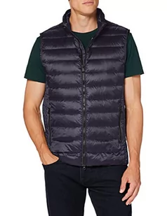 Geox M DERECK VEST (M0425 męska kurtka puchowa, b??kitne noce, 46 - Kurtki męskie - miniaturka - grafika 1